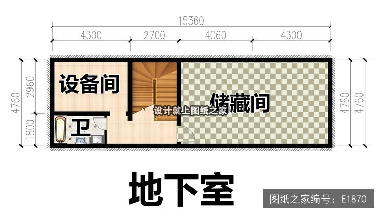 开间15.6米进深11米二层新中式带车库 3层户型图