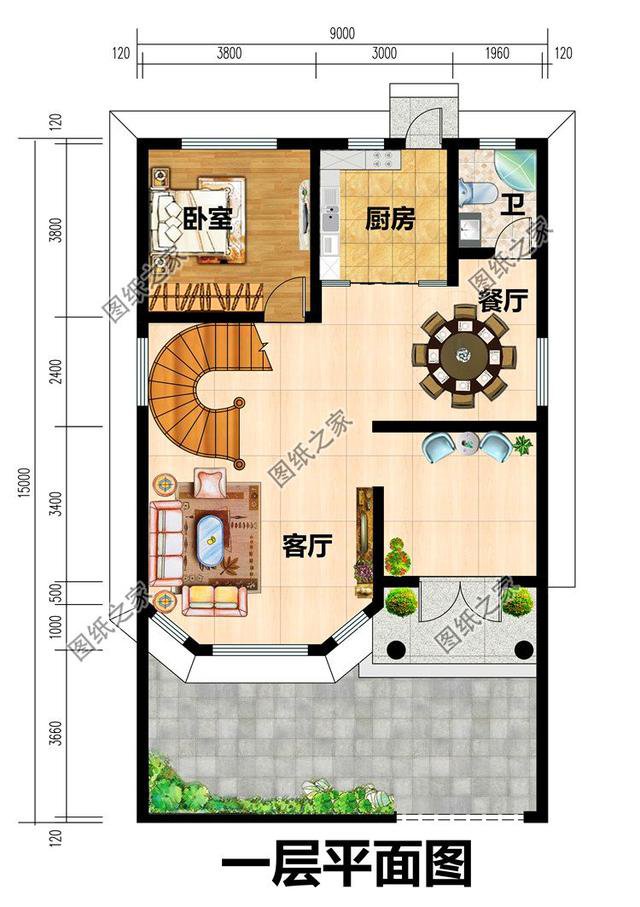 小户型三层别墅设计图，好看大方，小户型别墅也能这么美