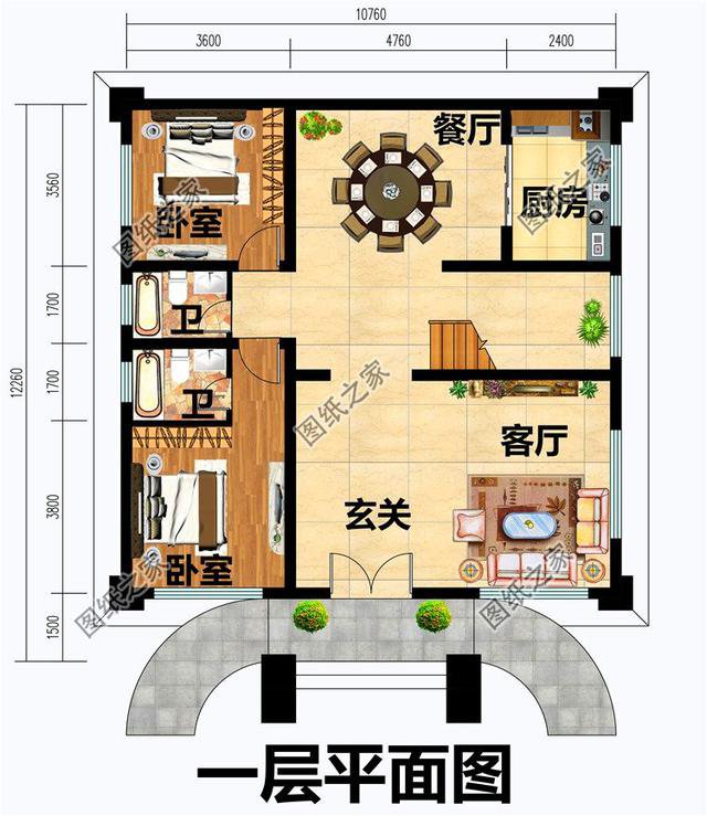 农村两层半楼房设计图，为什么大多数人喜欢两层半楼房，看完你就明白了