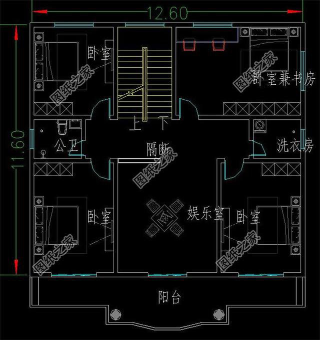 乡村3开间平屋顶的自建房屋，平顶不好看？那是你没找对图纸