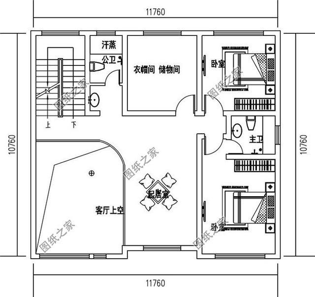 乡村3开间平屋顶的自建房屋，平顶不好看？那是你没找对图纸