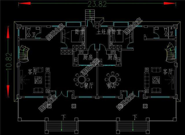 2024年欧式最新双拼自建房屋设计，外观精致有棱有角，一眼就爱上