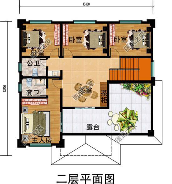 中式二层别墅设计图，对称设计，最有品味的住宅