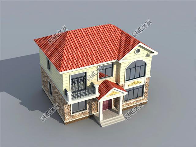 农村二层坡屋顶楼房设计图，绝美的设计，最最符合农村建造的户型