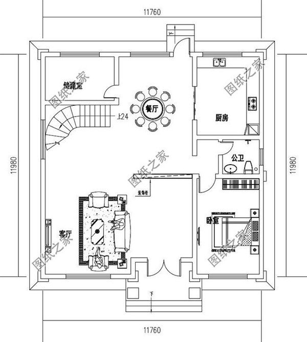 四层漂亮楼房，居住和娱乐完美结合，洋气的经典之作