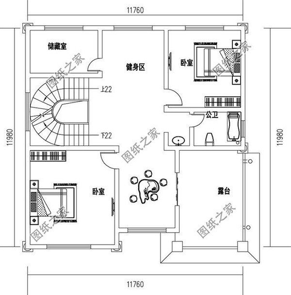 四层漂亮楼房，居住和娱乐完美结合，洋气的经典之作