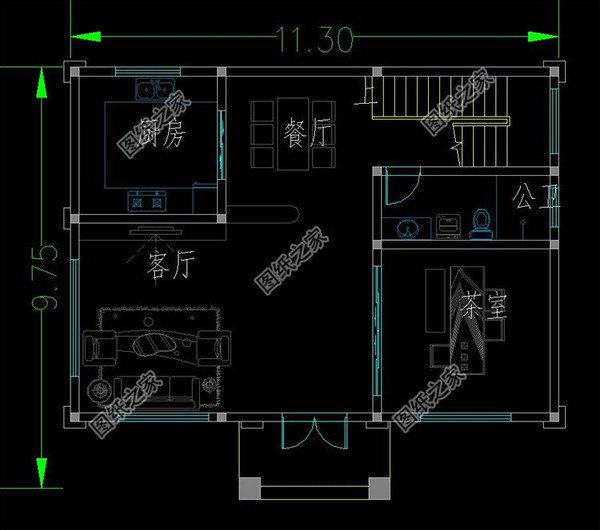 11米乘10米左右的三层自建房图纸，款款有颜有档次