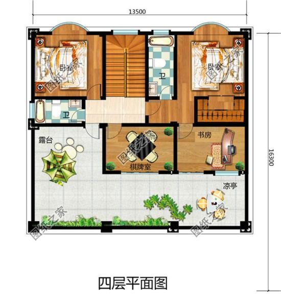 四层大户型别墅设计图，建在农村倍有面，未来建房标杆