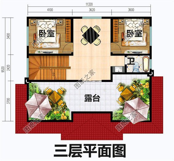 农村30万左右三层房屋设计图，30万起步就能建，这可能是最便宜的自建房