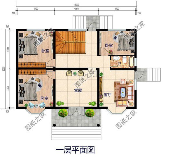 农村二十万自建房设计图，造价经济外观大气，建好了邻里乡亲来做客