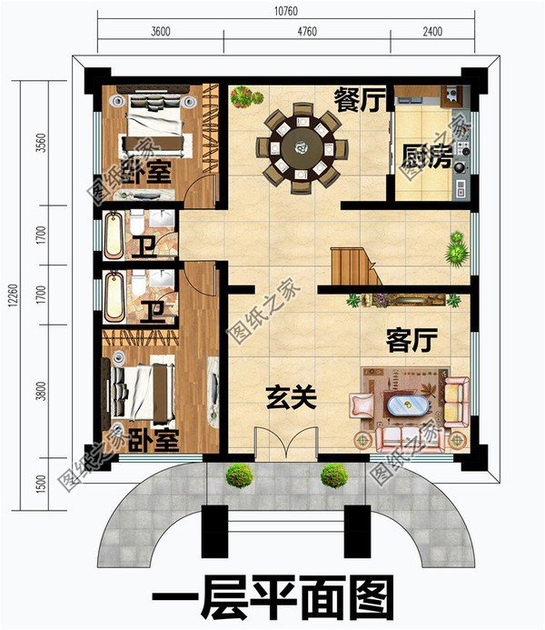 120平3层自建房造价预算多少？2024建房首选，享悠闲时光