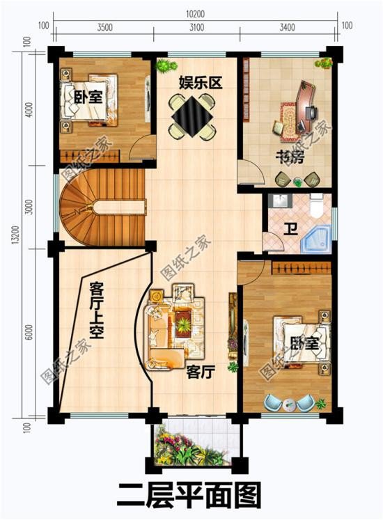 农村140平米自建房设计图，布局大方实用，一二三层的户型都有