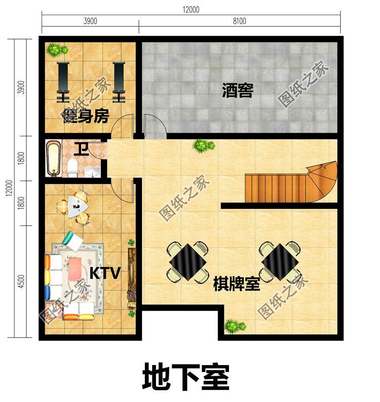 占地145平三层别墅设计图，室内功能超级齐全，赶快来一栋让别人去羡慕吧