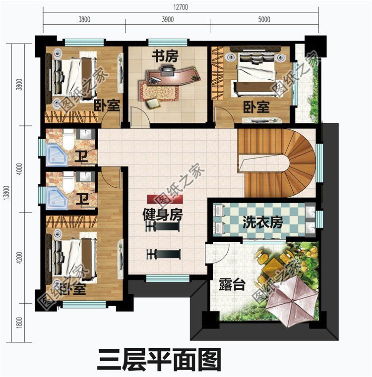 2024农村新款别墅平面图中式，一眼被惊艳到，真正的自在舒适