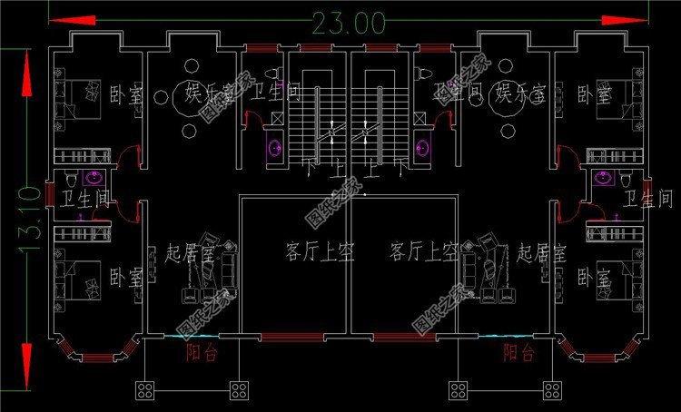 2024年新款三层双拼别墅图，兄弟姊妹都能建，和家里人一起选选吧！