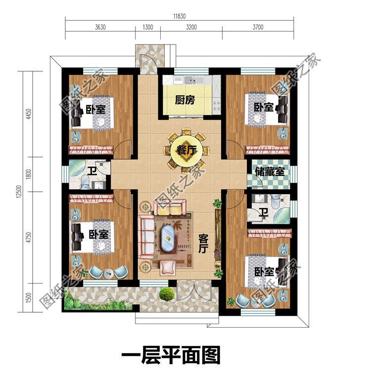 老式三间平房重新建造设计，回到家乡生活，陪伴在家人身边