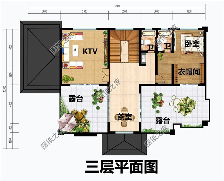 三层半四层别墅设计图，这三款最大程度满足建房人的需求