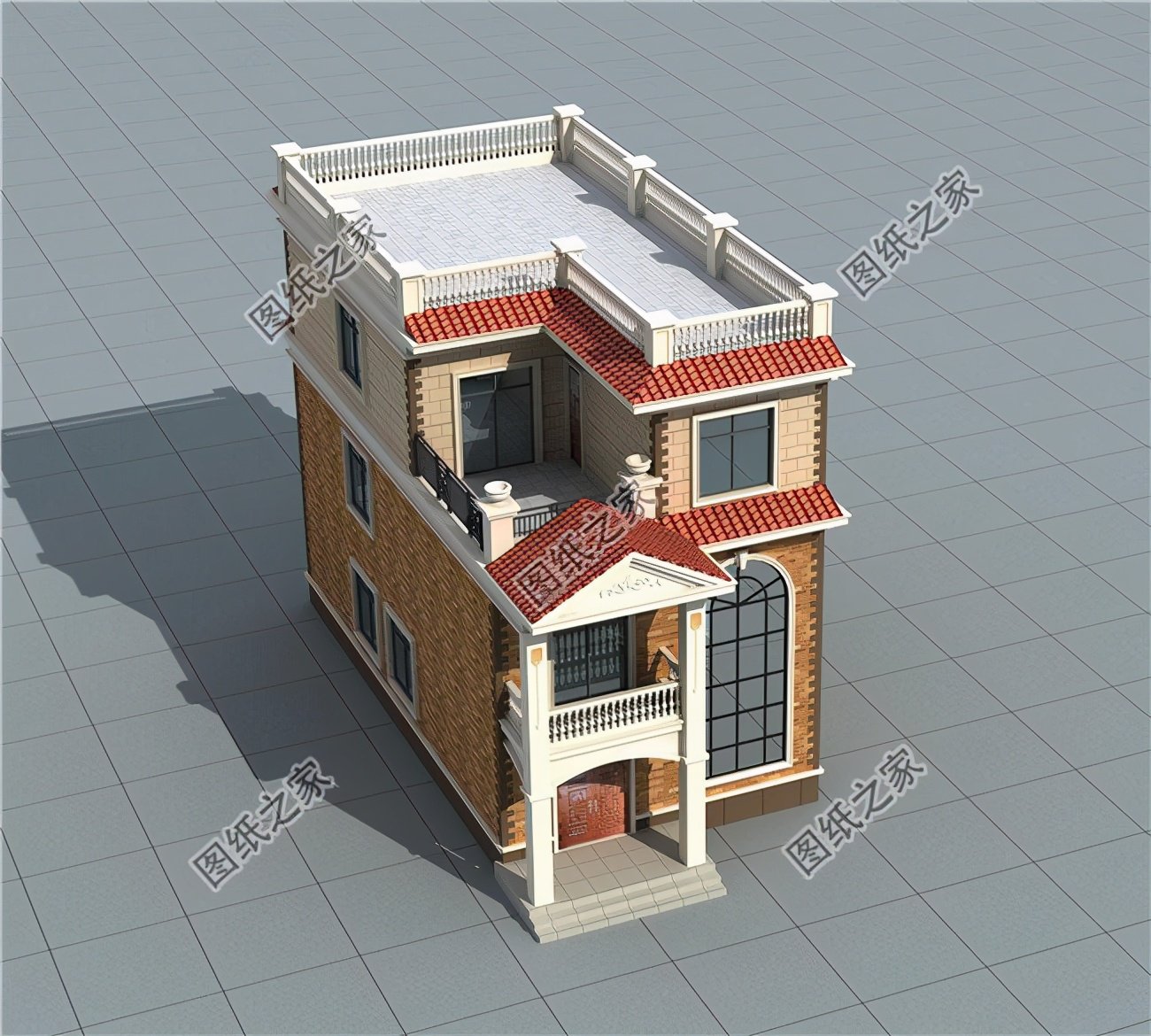 平顶别墅设计，你家想建几层的？可以仔细看看