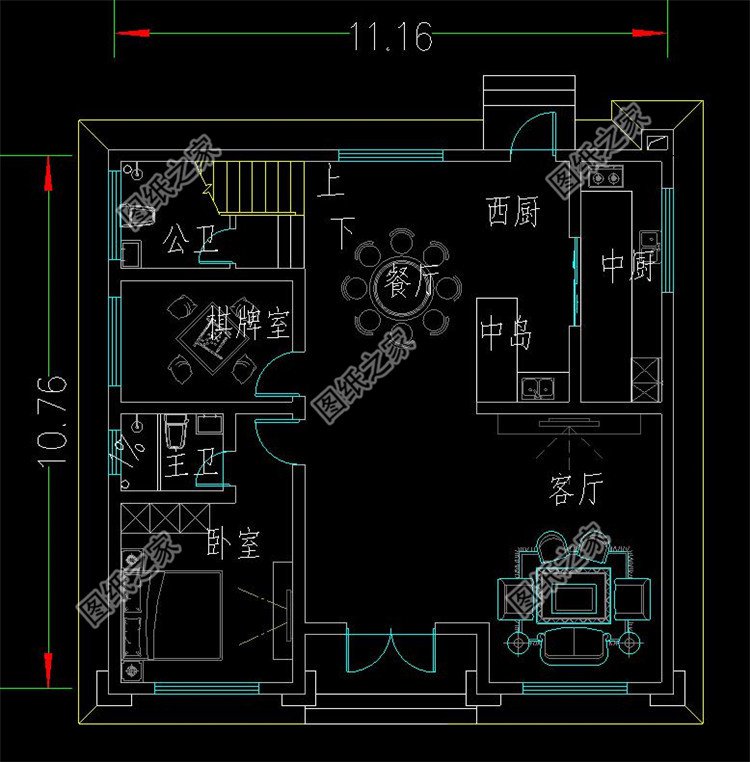 120平方米農村經典二層房屋設計圖紙,造型精緻好看