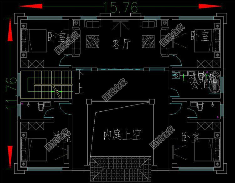 农村带小院别墅效果图，配色典雅精美，诠释建房真谛