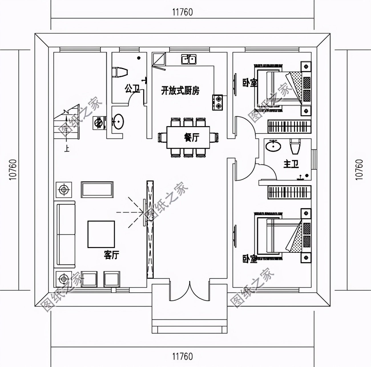 农村小二楼带院图，美观又舒适，建房没看这三款可不行