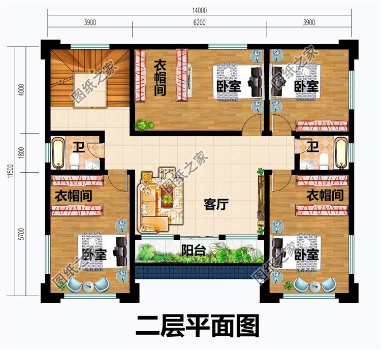 简单大气农村150平米三层楼房外观效果图，美观实用还省钱