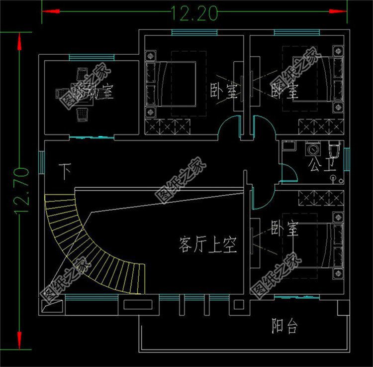 户型大气美观二层楼设计图，是大多数人想要的户型，建一栋贼有面子