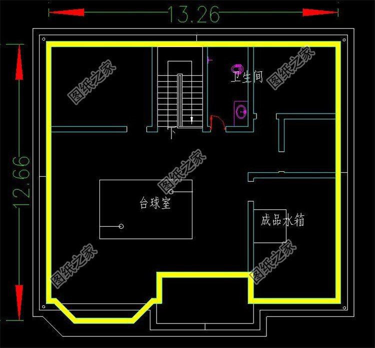 农村商住一体二层图，面向大众，让家家户户都能建房