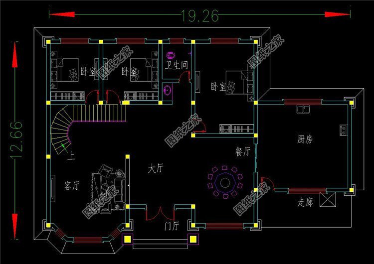 农村商住一体二层图，面向大众，让家家户户都能建房