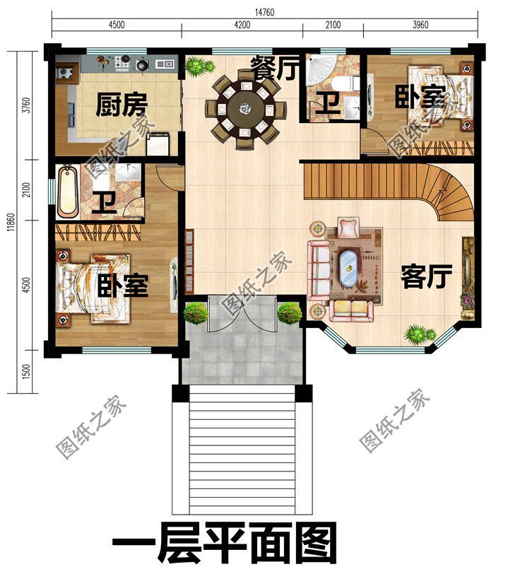 最便宜的建房设计，造价非常经济，适合农村家庭建造