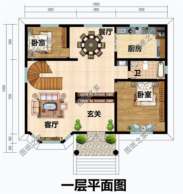 2024农村自建房砖混结构毛坯成本，外观和价值相匹配的设计