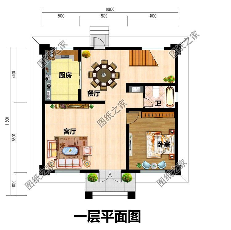 小戶型二層別墅設計圖小戶型也有大幸福農村建房非他莫屬