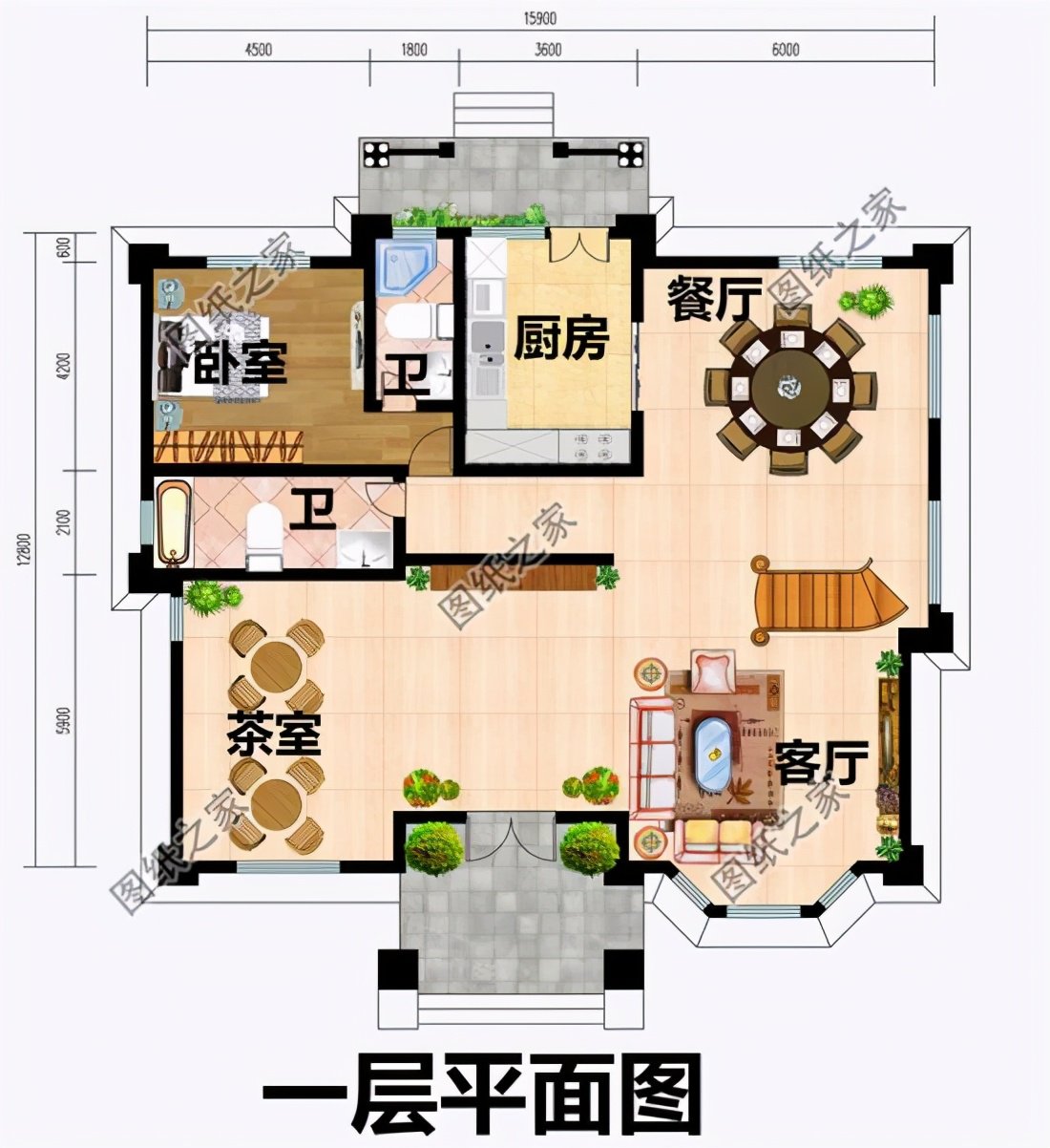 农村砖混三层自建房设计图，适合自己的才最舒适，建好让人百看不厌