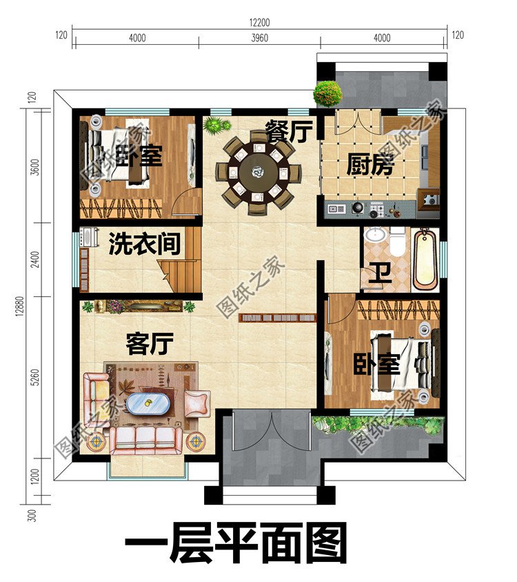 新中式三层楼房设计
