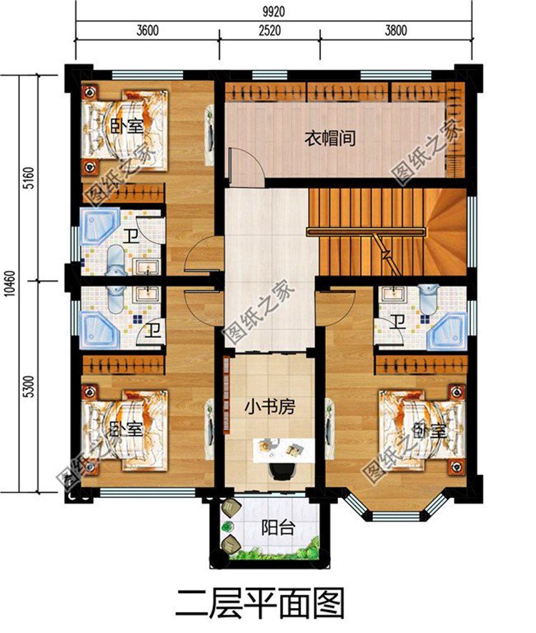 三层农村楼房设计图，2024年建房选这款准没错，收藏图纸不迷路