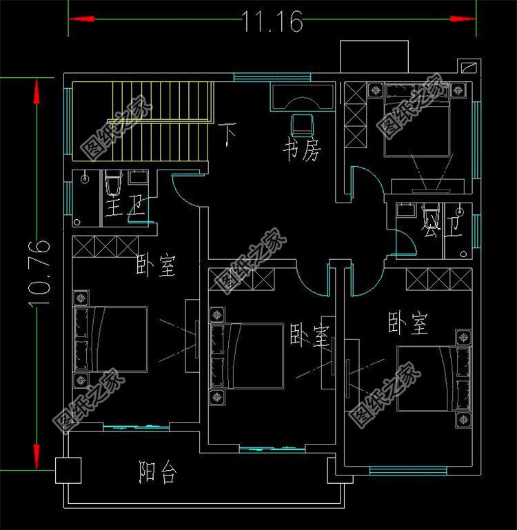 3套经济实用型农村别墅自建房设计图，户型经典，好看又大气