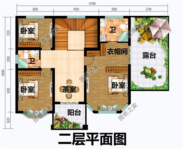 3套经济实用型农村别墅自建房设计图，户型经典，好看又大气