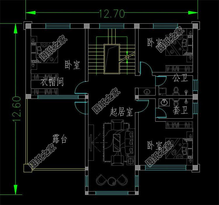 3套经济实用型农村别墅自建房设计图，户型经典，好看又大气