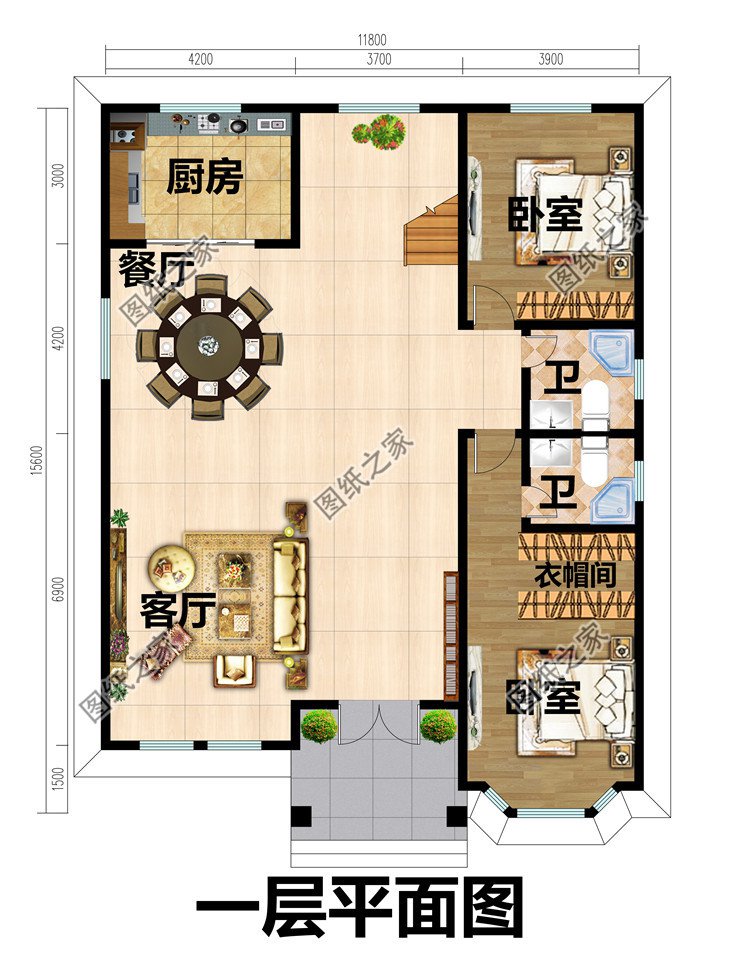 170平二层简欧别墅设计方案图