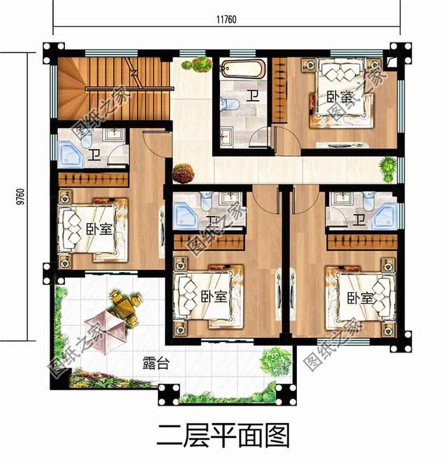 农村经典占地120平欧式二层别墅尽显不一样的光芒