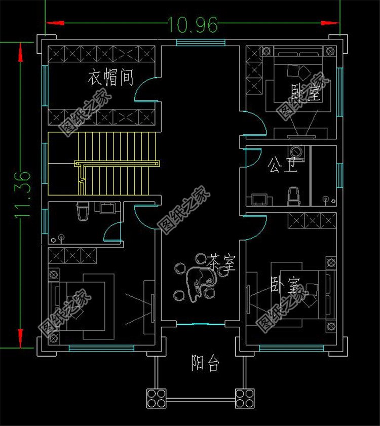 如果您喜欢本套图纸的风格,但是尺寸和布局不符合实际建房需求,可以