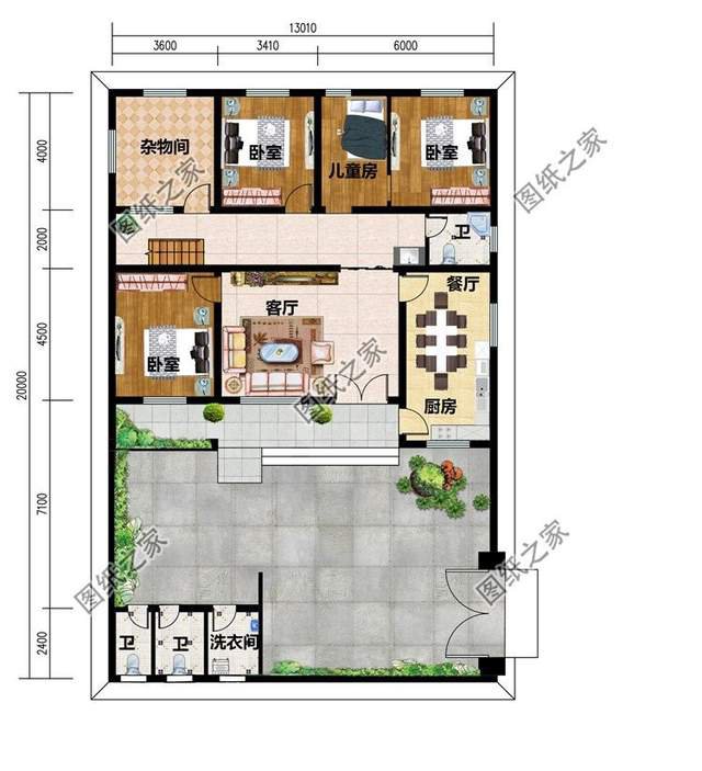 带院子的一层农村自建房，一方天地，构建完美生活