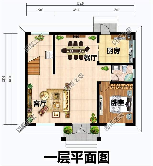 户型对称的农村二层楼房设计图，里面有一款绝对是你的选择
