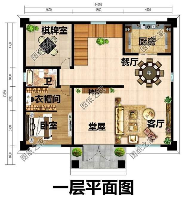 砖混结构二层自建房，外观优雅自持，实在是让人偏爱