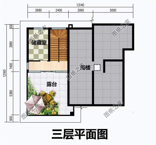 农村20万二层楼房带露台，休闲的品茗生活，从内而外的优雅