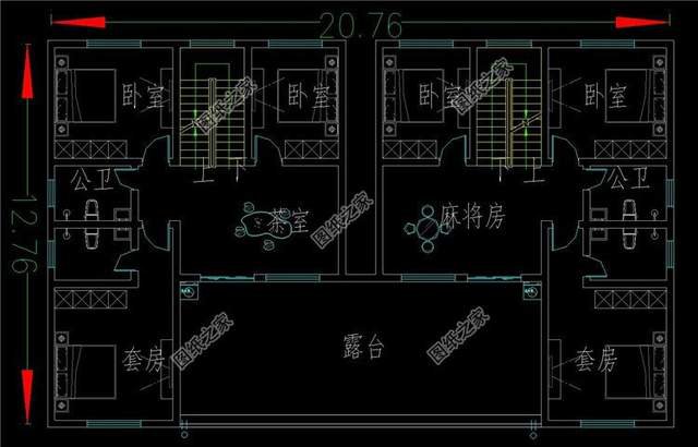 两层双拼别墅，小家独一统，大家合不离