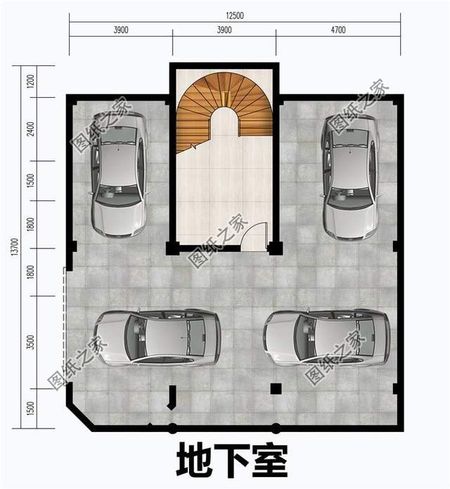 农村新款带地下室别墅，防潮储物两不误，娱乐日常欢乐多