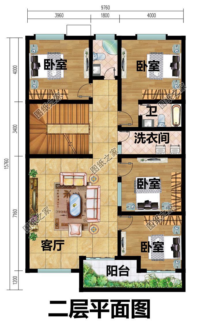 带书房的三层别墅，造价经济实惠，盖一栋让人羡慕