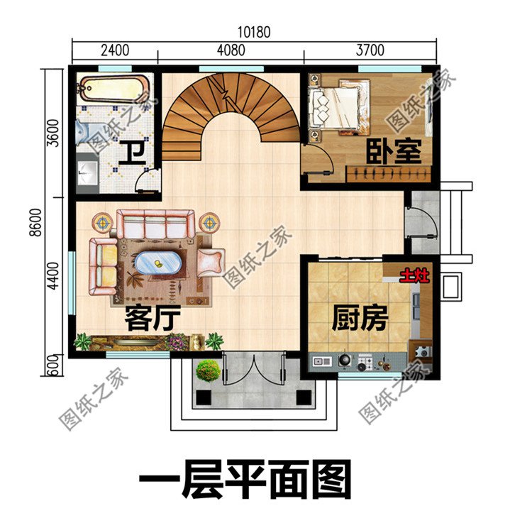 小户型三层别墅设计图