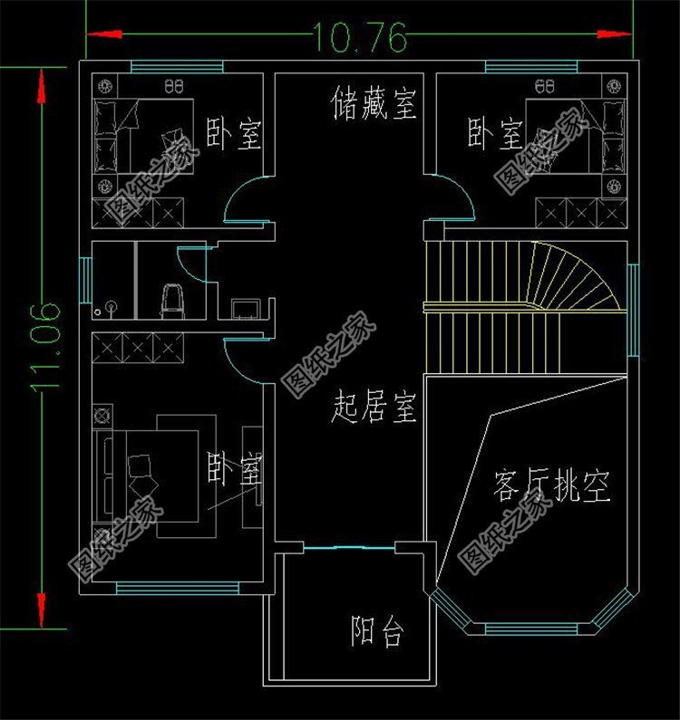 二层半别墅设计，优雅永不过时，回老家建房就选它